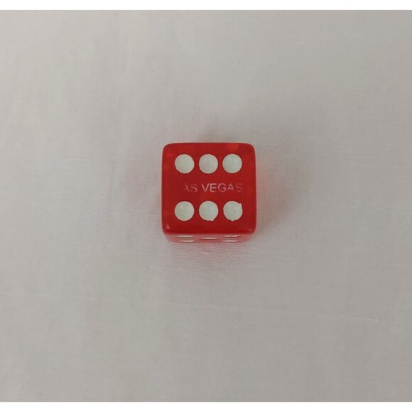 Vintage Robert's Casino Craps Die Dice Las Vegas NV Nevada Obsolete Red Rare - Picture 3 of 4